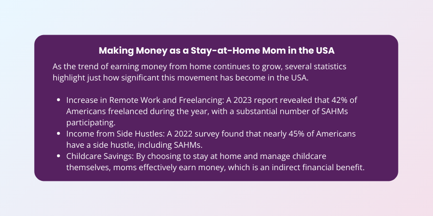 How to Make Money as a Stay at Home Mom USA